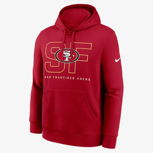 San Francisco 49ers Busted Play Club мужские Nike NFL Pullover Толстовка с капюшоном цвет красный