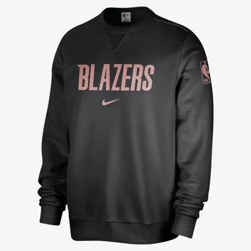 Portland Trail Blazers Standard Issue чоловічі Nike Dri-FIT NBA Crew-Neck світшот колір чорний