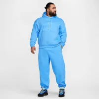 Nike Solo Swoosh мужские Fleece Pullover Толстовка с капюшоном синий