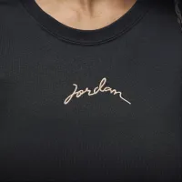Nike Jordan жіноча Slim Cropped футболка колір чорний