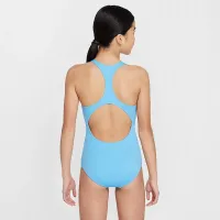 Nike Essential Big дитячі (Girls') Racerback 1-Piece Swimsuit блакитний