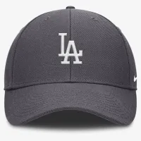 Los Angeles Dodgers Club чоловічі Nike Dri-FIT MLB Adjustable Hat колір сірий