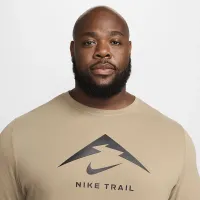 Nike Dri-FIT чоловічі Trail Running футболка колір коричневий