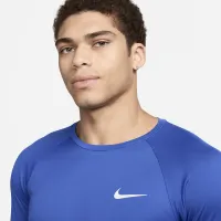 Nike Essential мужские Long-Sleeve Hydroguard Swim Shirt синий