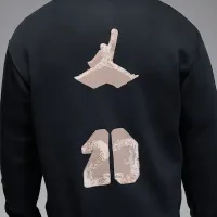 Nike Jordan AJ4 чоловічі Fleece Pullover Толстовка з капюшоном колір чорний