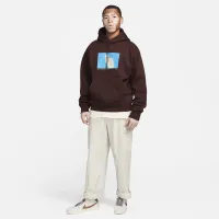 Nike SB Fleece Pullover Skate Толстовка з капюшоном колір коричневий