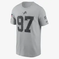 Aidan Hutchinson Detroit Lions Salute to Service чоловічі Nike NFL футболка колір сірий