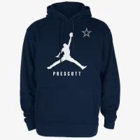 Nike NFL Dallas Cowboys D4K (Dak Prescott) чоловічі Pullover Толстовка з капюшоном блакитний