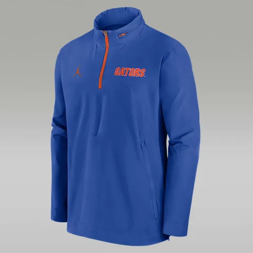 Florida Gators Sideline Coach чоловічі Nike College 1/2-Zip Hooded Куртка блакитний