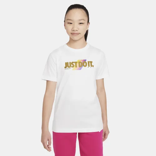 Nike Sportswear Big детские футболка цвет белый