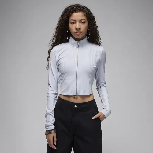Nike Jordan жіноча Long-Sleeve Top колір сірий