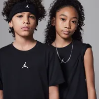 Nike Jordan Dri-FIT Sport Big дитячі Core футболка колір чорний