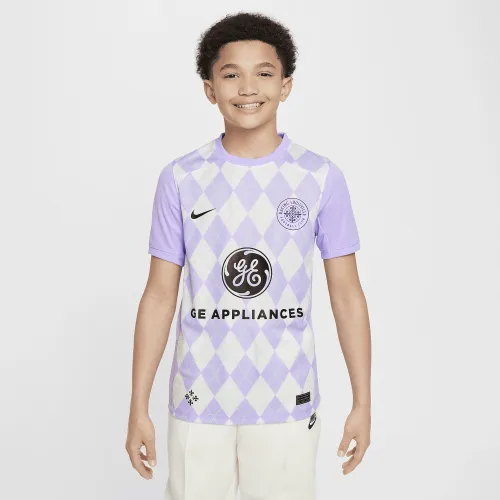 Racing Louisville FC 2024 Stadium Primary Big детские Nike Dri-FIT NWSL Replica Jersey цвет фиолетовый