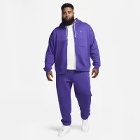 Nike Solo Swoosh чоловічі Fleece Pants колір фіолетовий