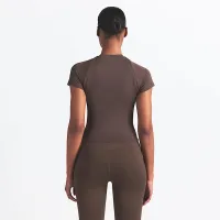 NikeSKIMS Airy женская Baby футболка цвет коричневый