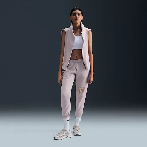 Nike Sportswear Club Fleece женская Mid-Rise Joggers цвет фиолетовый
