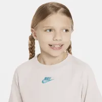 Nike Sportswear Big дитячі (Girls') Short-Sleeve Top колір фіолетовий