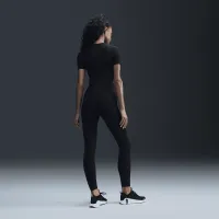 Nike Zenvy Rib женская Gentle-Support С высокой Талией 7/8 лосины цвет черный
