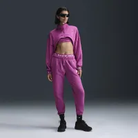 Nike Sportswear Club Fleece жіноча Mid-Rise Joggers колір фіолетовий