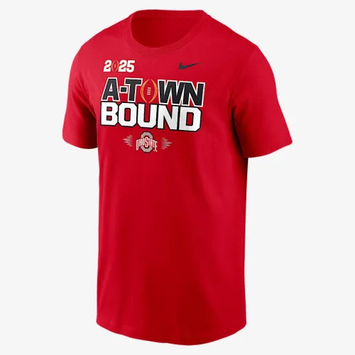 Ohio State Buckeyes 2025 College Football Playoff National Championship A-Town Bound мужские Nike College футболка цвет красный