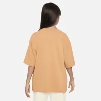 Nike Sportswear Premium Essentials Big дитячі (Girls') оверсайз футболка колір коричневий