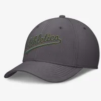 Oakland Athletics Swoosh мужские Nike Dri-FIT MLB Hat цвет серый