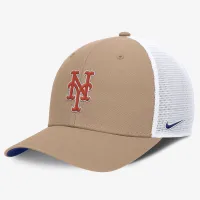 New York Mets Hemp Rise чоловічі Nike MLB Trucker Adjustable Hat колір коричневий