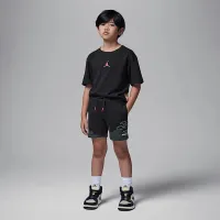 Nike Jordan MJ Moto Little дитячі Fleece шорти колір чорний