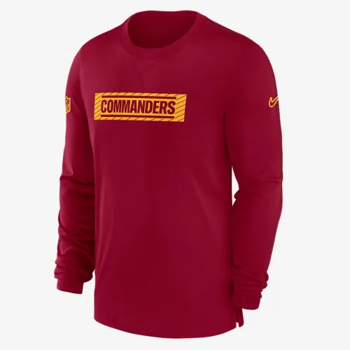 Washington Commanders Sideline Player Team Issue Men’s Nike Dri-FIT Long-Sleeve Top цвет красный