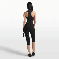 NikeSKIMS Ribbed Seamless женская Racerneck Tank Top цвет черный