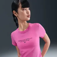 Nike Sportswear Chill Knit женская Slim футболка Pink