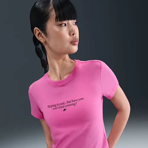 Nike Sportswear Chill Knit женская Slim футболка Pink