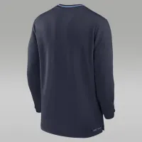 North Carolina Tar Heels Sideline Coach мужские Nike Dri-FIT College 1/2-Zip Long-Sleeve Top синий