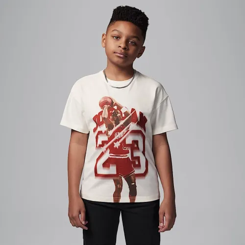 Nike Jordan Big дитячі 40th Anniversary футболка колір білий