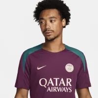 Paris Saint-Germain Strike чоловічі Nike Dri-FIT Soccer Short-Sleeve Knit Top колір червоний