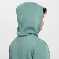 Nike Sportswear Club Fleece Big детские Pullover Толстовка с капюшоном (Extended Size) цвет зеленый