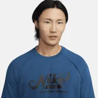 Nike чоловічі Dri-FIT Fleece Fitness Crew-Neck Top блакитний