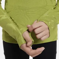 Nike ACG Therma-FIT Big детские (Girls') 1/4-Zip Long-Sleeve Top цвет зеленый