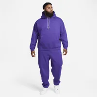 Nike Solo Swoosh мужские Fleece Pullover Толстовка с капюшоном цвет фиолетовый