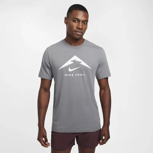 Nike Dri-FIT мужские Trail Running футболка цвет серый
