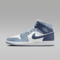 Nike Air Jordan 1 Mid женская Кроссовки цвет белый