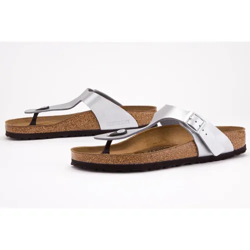 Japonki Birkenstock Gizeh 43851 - Срібні