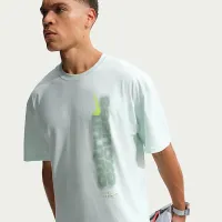 Nike мужские Short-Sleeve Running футболка цвет зеленый