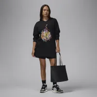 Nike Jordan жіноча оверсайз Long-Sleeve футболка колір чорний