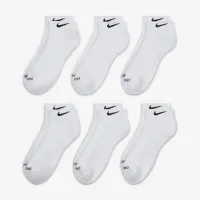 Nike Everyday Plus Cushioned тренувальні Low шкарпетки (6 пар) колір білий