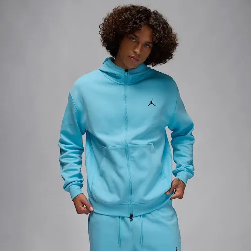 Nike Jordan Sport Hoop Fleece мужские Dri-FIT Full-Zip Толстовка с капюшоном синий
