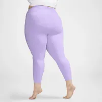 Nike Universa женская Medium-Support С высокой Талией 7/8 лосины с карманами(большие размеры) цвет фиолетовый