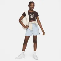 Nike Sportswear Big Kids (Girls') Graphic футболка колір коричневий
