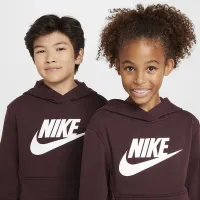 Nike Sportswear Club Fleece Big дитячі Толстовка з капюшоном колір червоний