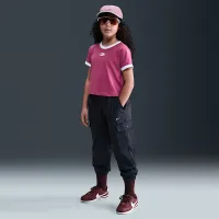 Nike Sportswear Big дитячі (Girls') Cropped футболка колір фіолетовий
